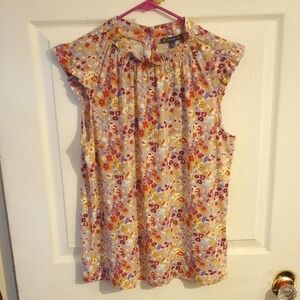 Adrianna Papell Floral Women's Top - Multicolor NWT Size Large
